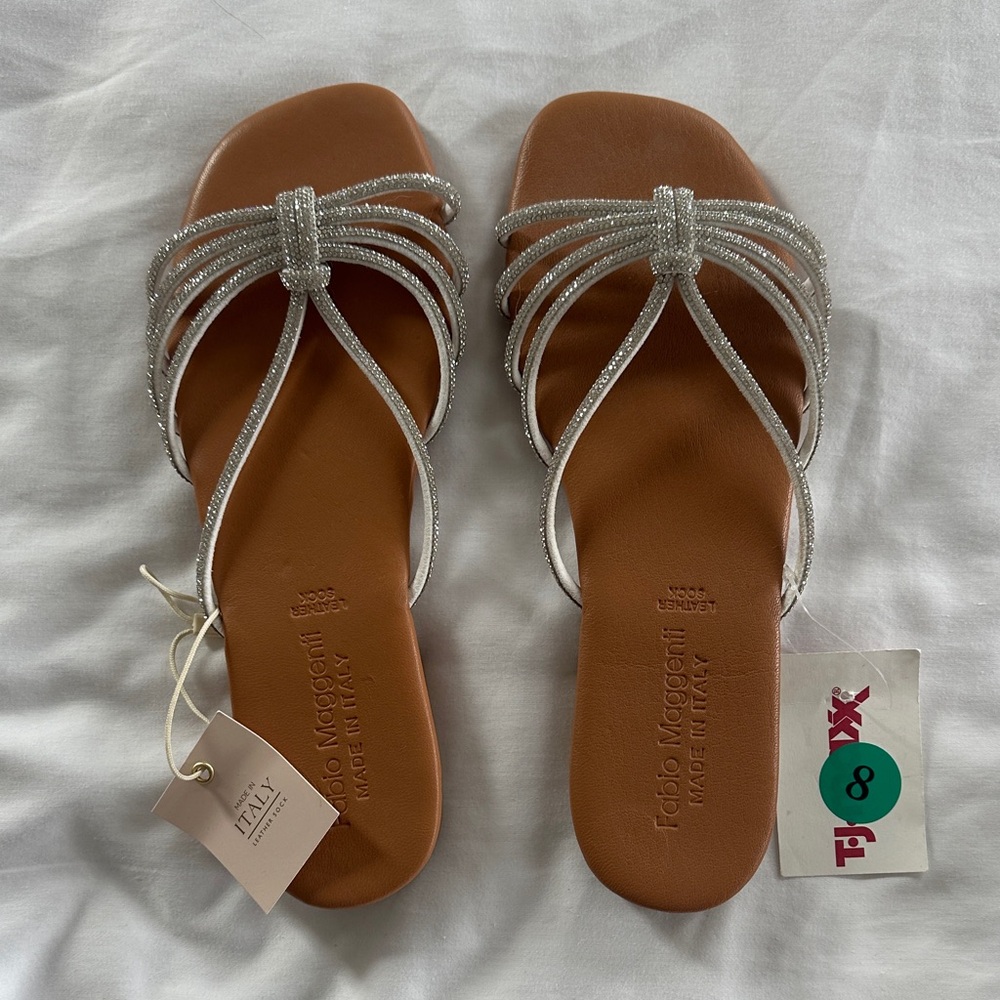 Fabio Maggenti Silver Women's Sandals